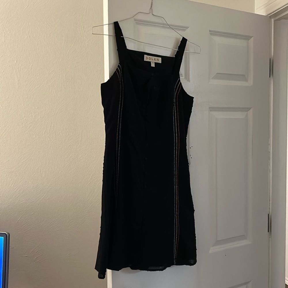 Cute dress with colorful stitching